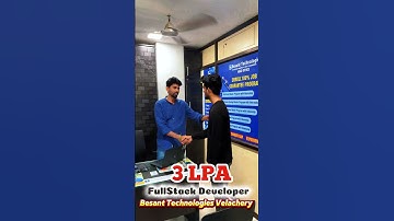 Fullstack Training in Chennai | Student Placed as Developer | Besant Technologies Velachery