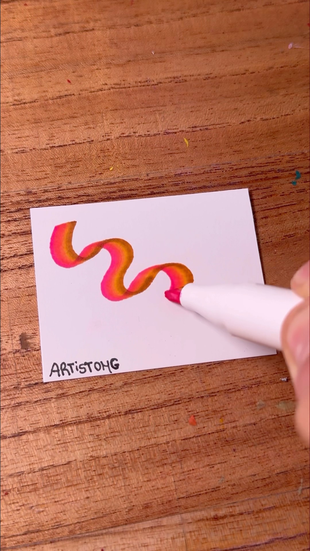 3 Colors Alcohol Marker! ✨? #arts #creative #shorts