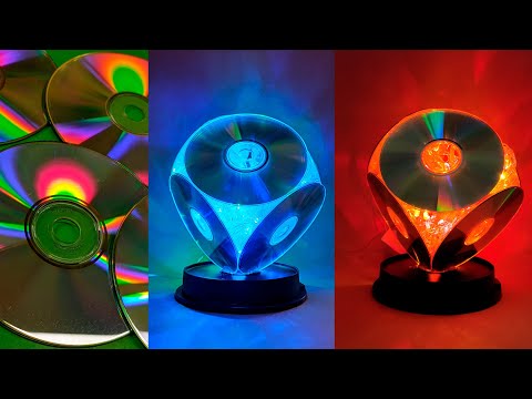 Lámpara de CD - Lámpara de disco de CD / Светильник из CD дисков / Lâmpada de CD / #DIY lamp from CD @TVOneonlineTV