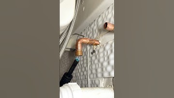 Plumbing up a tap with less joints to leak! #asmr #diy #plumbing #shorts #subscribe #foryou #tools