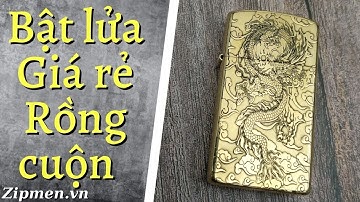 Bật lửa Zorro slim hình rồng cuộn| Hộp quẹt  Zorro gái rẻ