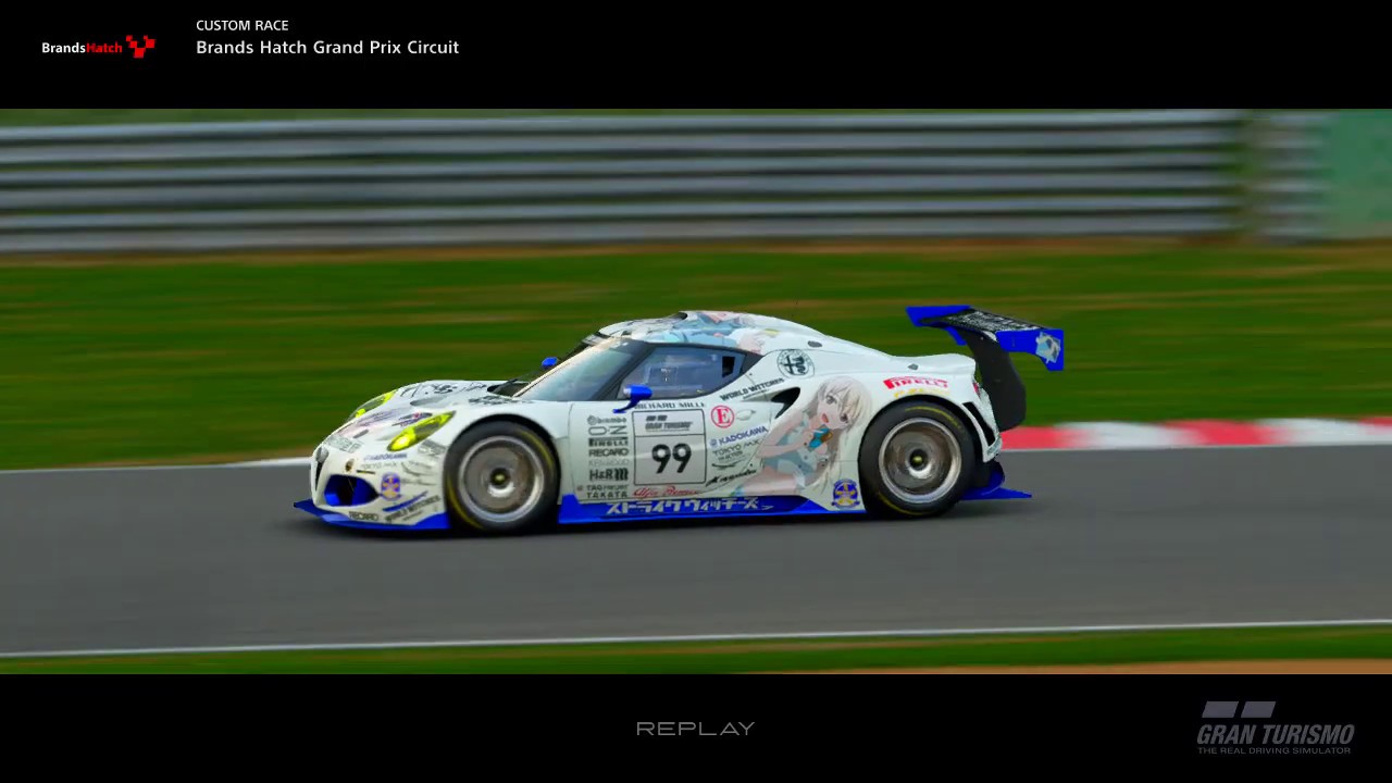 GRAN TURISMO SPORT | ALFA ROMERO 4C GT3 | BRANDS HATCH REPLAY - YouTube