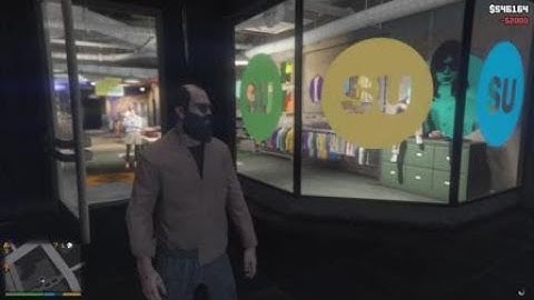 Grand Theft Auto V Random event:Clothes store robbery