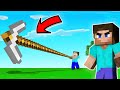 WORLD'S LONGEST PICKAXE IN MINECRAFT | FUNNY MODS | ANDREOBEE