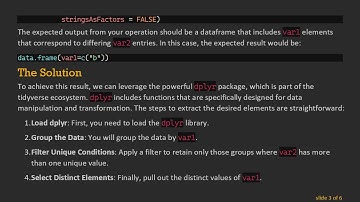 Extract Unique Elements from Character Conditions in R Using Tidyverse