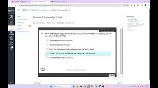 Module 9 Knowledge Check | Hardware Peripherals | AWS Academy Data Center Technician [127448]