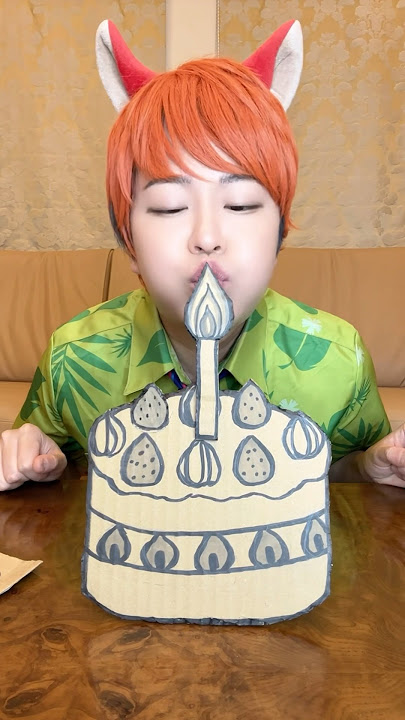 THE LIGHT OF THE CARDBOARD CANDLE WON’T GO OUT！#asmr