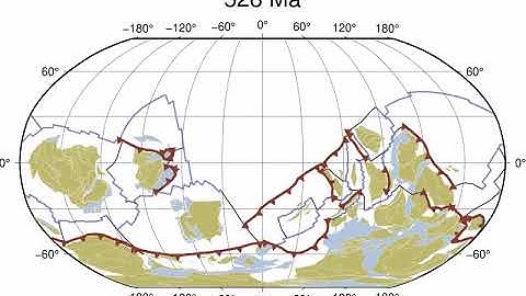 Plate tectonic evolution from 1 Billion years ago to the present.