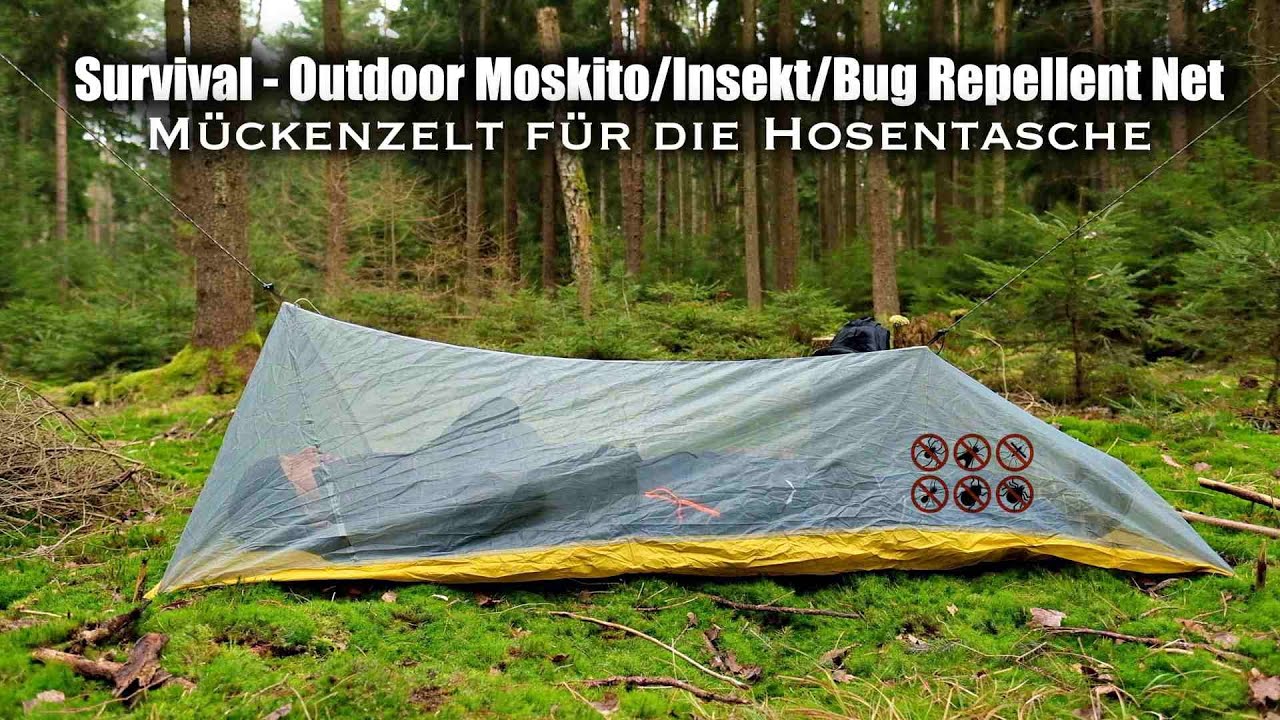 ADLOASHLOU Moskitonetz für Einzelperson Camping Anti Moskito-Netze mit  Tragetasche Camping Moskitonetz Outdoor-Reisen Insektennetz-Abdeckung  Tragbare