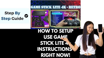 How To Setup Use Game Stick Lite 4k Instructions