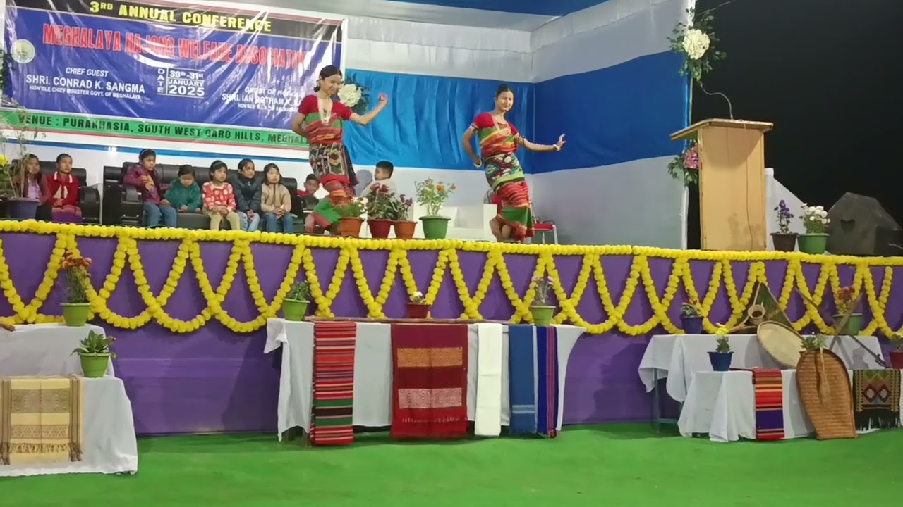 Ahise Buishakhi Hajong dance| 3rd Annual Conference Meghalaya Association | At Purakhasia