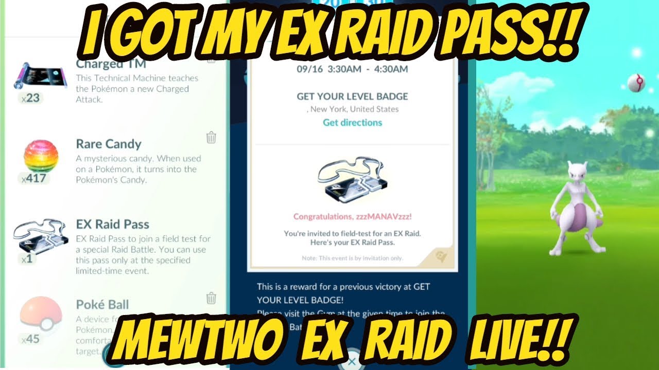 exclusive raid pokemon go