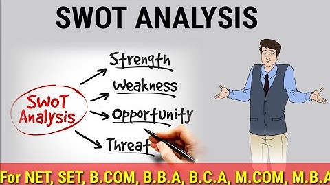 SWOT Analysis Or SWOT matrix 🗣For NET, SET, B.COM, B.B.A, B.C.A, B.TECH, M.COM, M.B.A in Hindi