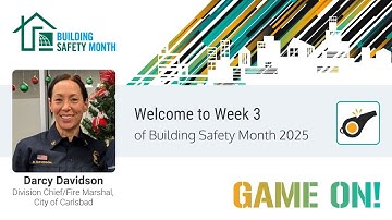 Building Safety Month 2025: Week 3 with Darcy Davidson