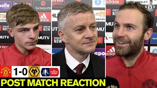 Solskjaer, Mata & Williams react to Wolves win | Manchester United 1-0 Wolverhampton Wanderers
