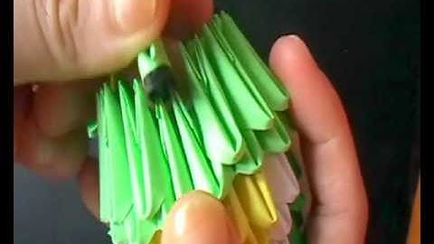 3D origami: turtle part 2