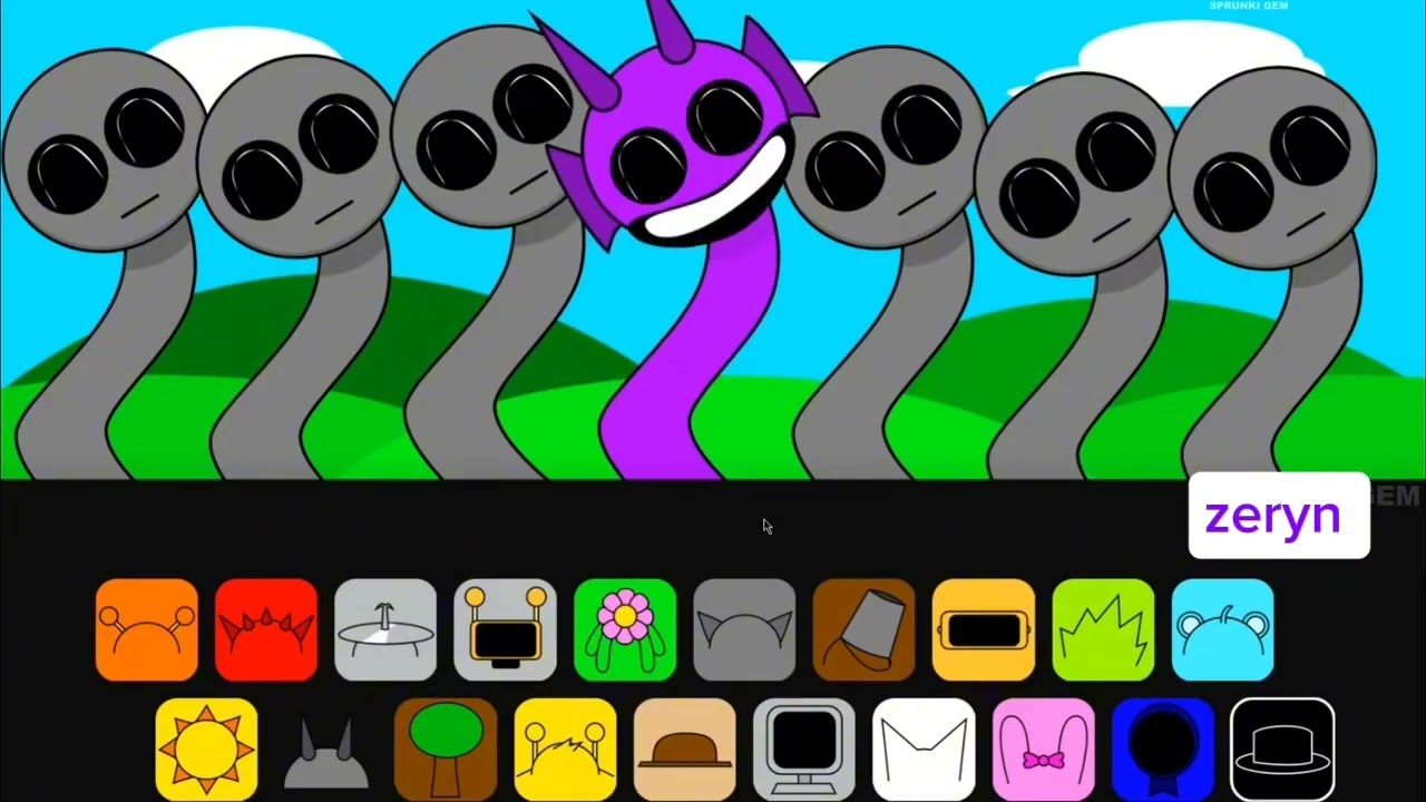 Sprunki phase 55555590 . Everyone is durple 