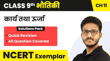 Class 9 Physics Chapter 11 NCERT Exemplar I Work and Energy - Quick Revision/ All Question Covered