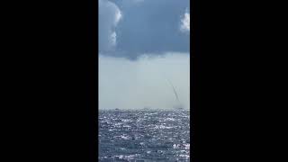 Dueling waterspouts in the Gulf of Mexico near Panama City Beach - [VIDEO BY JANET MELTON]