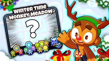 I Turned Monkey Meadow Into A Christmas Map Using The BTD6 Map Editor