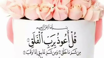 سورة الإخلاص والفلق والناس .. الشيخ علي الحذيفي