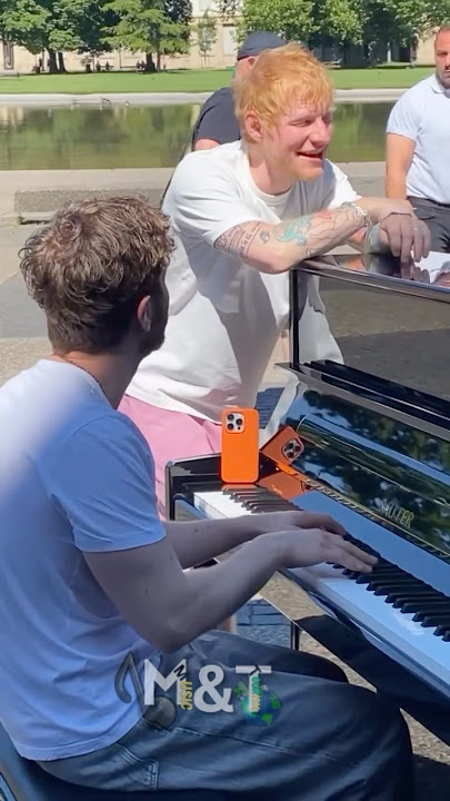 EdSheeran & teddysphotos made everyone cry in a park 🥹❤️#edsheeran #perfect #publicpiano #shorts
