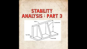 Design of Counterfort Retaining Wall # part 3 | stability analysis