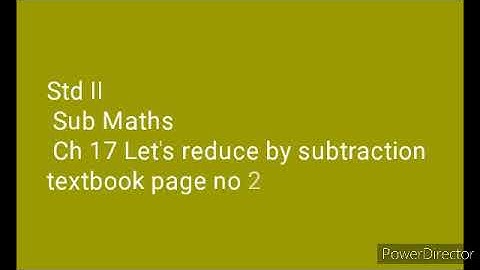 Std II sub Maths ch 17 Let