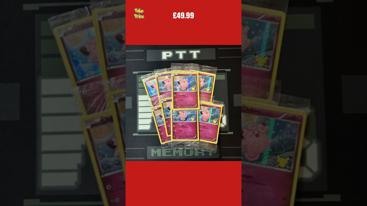 Pokemon Card 20th Anniversary STAMPED PROMO SEALED X10 Clefairy Holo 50/83 2016