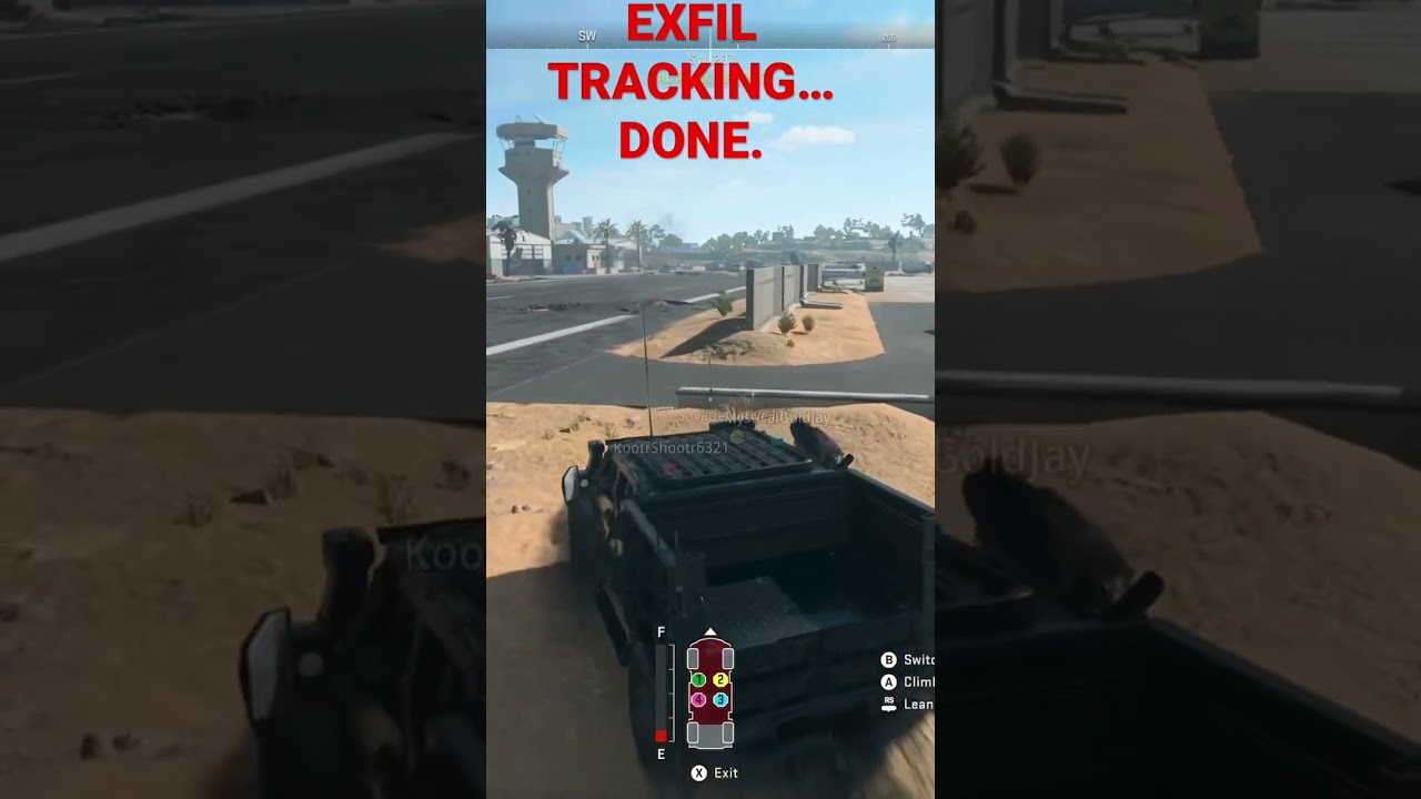 Exfil Tracking… DONE. 