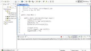 Java Multidimensional 2D Arrays Tutorial