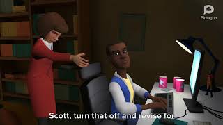 Scott and his exams (plotagon)