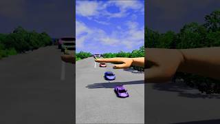 💥 BIG &amp; SMALL COLORFUL CARS vs GIANT HAND SLAP! BRUTAL CRASH! 🖐️ | BeamNG.drive