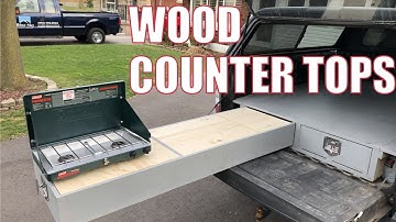 Truck Camper Build - Part 4 | Designing and Finishing The Cooking Area