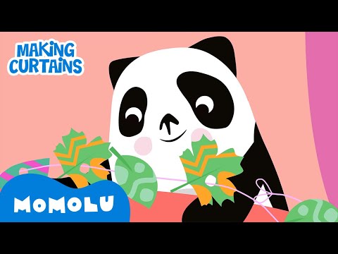 Momolu - Help Make Huhu's Dream Curtains! 🍃🦉 | Short | Cartoons for Kids | @MomoluOfficial