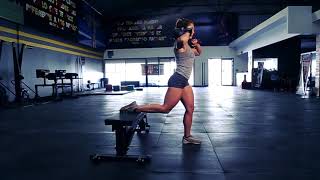 KB Front Rack Bulgarian Split Squat