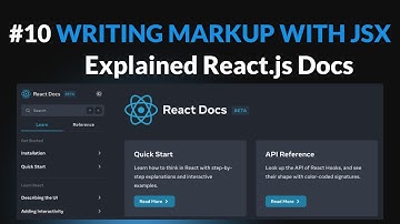 Writing Markup with JSX - Explained React.js Docs #10