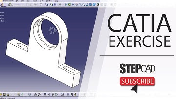CATIA Part Design Exercise | CAD Tutorial #catia #catiaexercise #caddesign