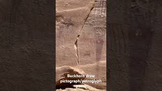 Buckhorn draw pictograph and petroglyph panel