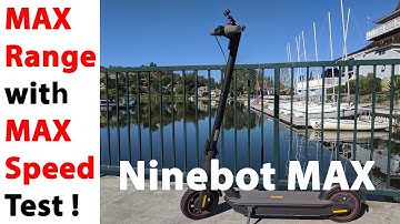 Ninebot MAX | Max Range with Max Speed Test with GPS Data