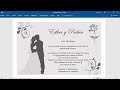 Cómo hacer una invitación para boda en Word