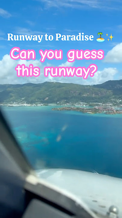 Can you guess this paradise landing? 🌊 #travel #cabincrewlife #aviation #paradise #yt #shorts #fyp