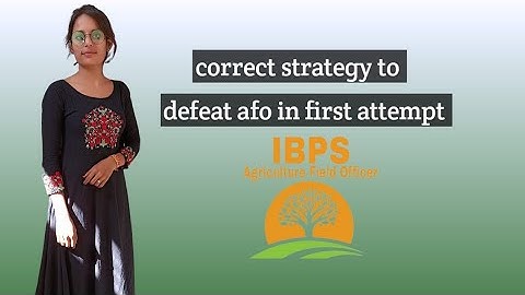 How to crack ibps afo in first attempt meet ms. - Dipti soni