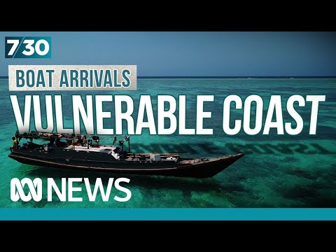 How was a group of Chinese boat arrivals reportedly able to walk ashore undetected? 