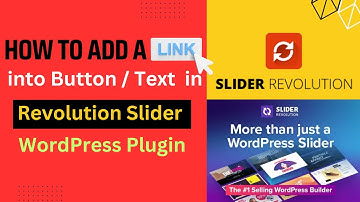 How to Add a Link into Buttons/Text in Revolution Slider WordPress Plugin, Add link to in Rev Slider