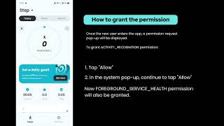 Pedometer App - Step Counter: FOREGROUND_SERVICE_HEALTH permission screenshot 3