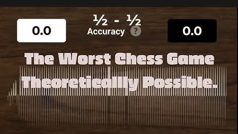 0% Accuracy Chess Game