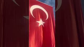 Huge Turkish Flag in Lara, Turkey