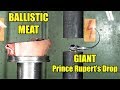 How DANGEROUS Are Prince Rupert's Drops? Hydraulic Press Test!