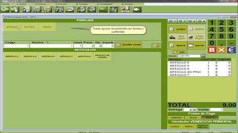Tpvsof - Hacer venta, tpv táctil - Solinsur Informática.